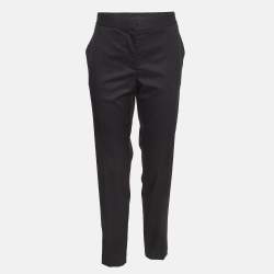 Pre Owned Stella McCartney Black Wool Trousers L