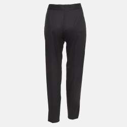 Pre Owned Stella McCartney Black Wool Trousers L