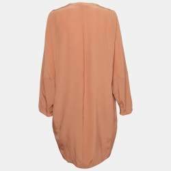 Pre Owned Stella McCartney Light Orange Shift Dress M