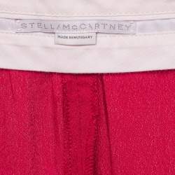 Pre Owned Stella McCartney Pink Satin Tassels Detail Trousers S