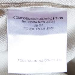 Stella McCartney Beige Linen Blend Front Wrap Pants S