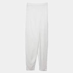 Stella McCartney Beige Linen Blend Front Wrap Pants S
