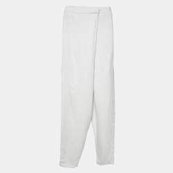 Stella McCartney Beige Linen Blend Front Wrap Pants S