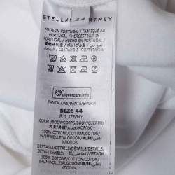 Pre Owned Stella McCartney White Cotton Wide-Leg Sweatpants M