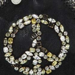 Pre Owned Stella McCartney Black Faux Suede Tiny Falabella Tote