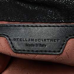 Pre Owned Stella McCartney Black Faux Suede Tiny Falabella Tote