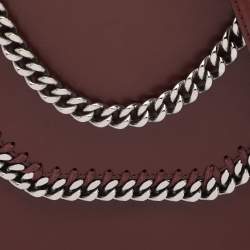 Pre Owned Stella McCartney Burgundy Faux Leather Box Falabella Shoulder Bag