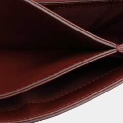 Pre Owned Stella McCartney Burgundy Faux Leather Box Falabella Shoulder Bag