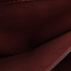 Pre Owned Stella McCartney Burgundy Faux Leather Box Falabella Shoulder Bag