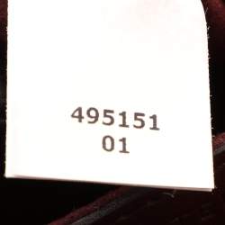 Pre Owned Stella McCartney Burgundy Faux Leather Box Falabella Shoulder Bag