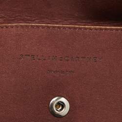 Pre Owned Stella McCartney Grey/Burgundy Faux Suede Reversible Falabella Shopper Tote