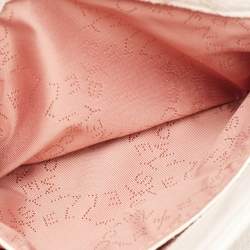 Pre Owned Stella McCartney Off White Quilted Faux Suede Falabella Flap Bag