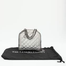 Stella McCartney Silver Faux Leather Falabella Crossbody Bag