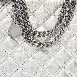 Stella McCartney Silver Faux Leather Falabella Crossbody Bag