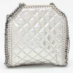 Stella McCartney Silver Faux Leather Falabella Crossbody Bag