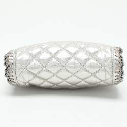 Stella McCartney Silver Faux Leather Falabella Crossbody Bag