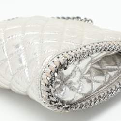Stella McCartney Silver Faux Leather Falabella Crossbody Bag