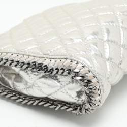 Stella McCartney Silver Faux Leather Falabella Crossbody Bag