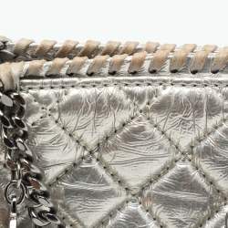 Stella McCartney Silver Faux Leather Falabella Crossbody Bag
