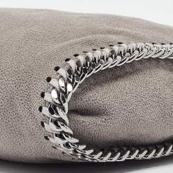 Pre Owned Stella McCartney Grey Faux Leather Tiny Falabella Tote