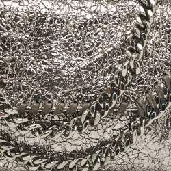 Pre Owned Stella McCartney Grey Faux Patent Leather Micro Falabella Flap Crossbody Bag