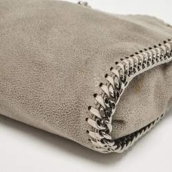 Pre Owned Stella McCartney Grey Faux Suede Tiny Falabella Tote