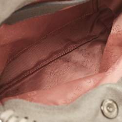 Pre Owned Stella McCartney Grey Faux Suede Tiny Falabella Tote