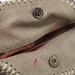 Pre Owned Stella McCartney Grey Faux Suede Tiny Falabella Tote