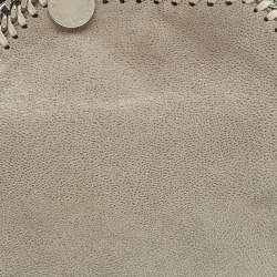 Pre Owned Stella McCartney Grey Faux Suede Tiny Falabella Tote