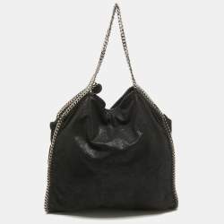 Pre Owned Stella McCartney Black Shaggy Dear Falabella Tote
