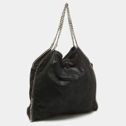 Pre Owned Stella McCartney Black Shaggy Dear Falabella Tote