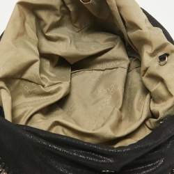 Pre Owned Stella McCartney Black Shaggy Dear Falabella Tote
