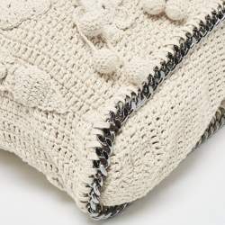 Pre Owned Stella McCartney Cream Crochet Falabella Tote