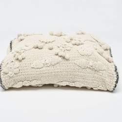 Pre Owned Stella McCartney Cream Crochet Falabella Tote