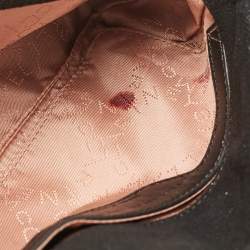 Pre Owned Stella McCartney Black Faux Suede Falabella Flap Crossbody Bag