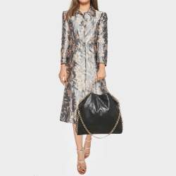 Pre Owned Stella McCartney Black Faux Leather Small Falabella Tote