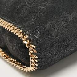 Pre Owned Stella McCartney Black Faux Leather Small Falabella Tote