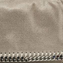 Stella McCartney Grey Faux Suede Falabella Flap Bag