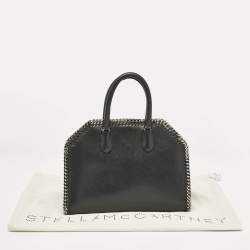 Pre Owned Stella McCartney Black Faux Leather Falabella Box Satchel