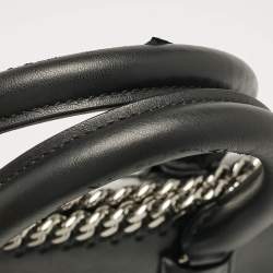 Pre Owned Stella McCartney Black Faux Leather Falabella Box Satchel