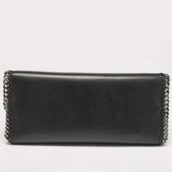 Pre Owned Stella McCartney Black Faux Leather Falabella Box Satchel