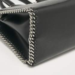Pre Owned Stella McCartney Black Faux Leather Falabella Box Satchel