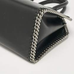 Pre Owned Stella McCartney Black Faux Leather Falabella Box Satchel