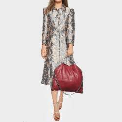 Pre Owned Stella McCartney Burgundy Faux Leather Small Falabella Tote