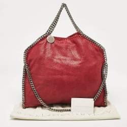 Pre Owned Stella McCartney Burgundy Faux Leather Small Falabella Tote