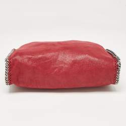 Pre Owned Stella McCartney Burgundy Faux Leather Small Falabella Tote