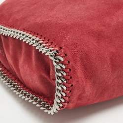 Pre Owned Stella McCartney Burgundy Faux Leather Small Falabella Tote