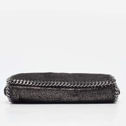 Pre Owned Stella McCartney Metallic Faux Leather Falabella Crossbody Bag