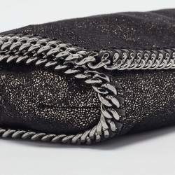 Pre Owned Stella McCartney Metallic Faux Leather Falabella Crossbody Bag
