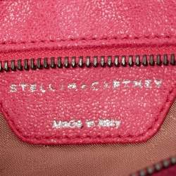 Stella McCartney Fuchsia Faux Suede Fallabella Foldover Clutch